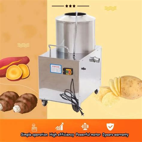 220v 110v Washing Cutter Potato Peeling Machine Commercial Electric