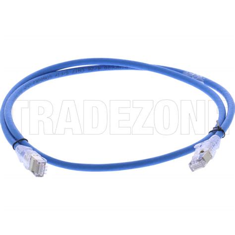 NPC6ASZDB BL001M CommScope 1 Metre NPC CAT6A RJ45 Twisted Pair Thin