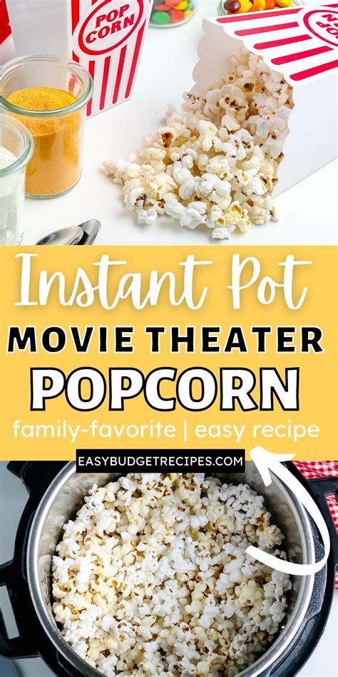 Instant Pot Popcorn Easy Budget Recipes