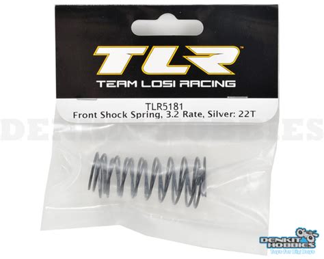 Front Shock Spring Set Silver T Team Losi Racing Denkit