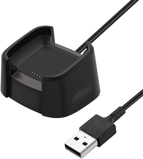 EXMRAT Compatible With Fitbit Versa Charger Replacement Charging Dock