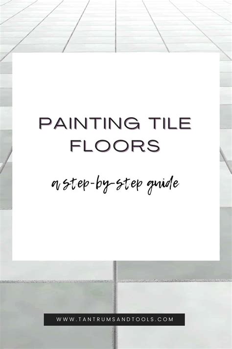 Painting Kitchen Tile Floors Tutorial