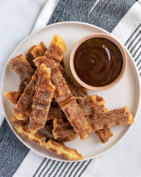 Churro Waffles Recipe Chewy And Crispy Kitchn