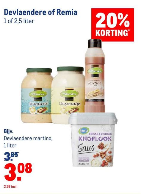 Devlaendere Of Remia Korting Aanbieding Bij Makro Folders Nl