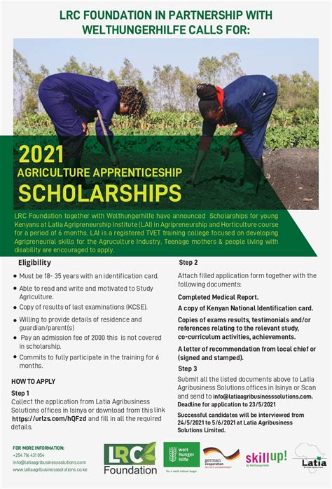 Agriculture Apprenticeship Scholarships – Development Info Center