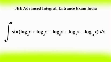 JEE Advanced Indefinite Integral YouTube