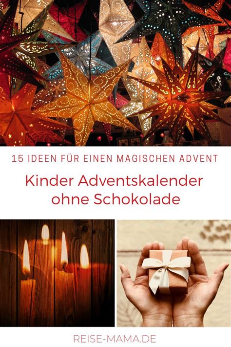 Adventskalender für Kinder Ideen ohne Süßigkeiten Adventkalender