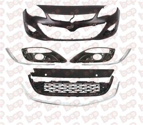 VAUXHALL ASTRA J FRONT BUMPER COMPLETE KIT WITH GRILLES 2012 2015