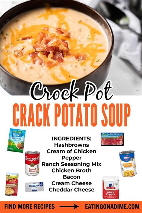 Crock pot crack potato soup recipe – Artofit