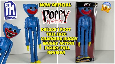 New Official Poppy Playtime 1 Foot Tall Deluxe Face Changing Huggy