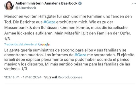 Alemania Israel Debe Explicar Ocurrido En Entrega De Ayuda