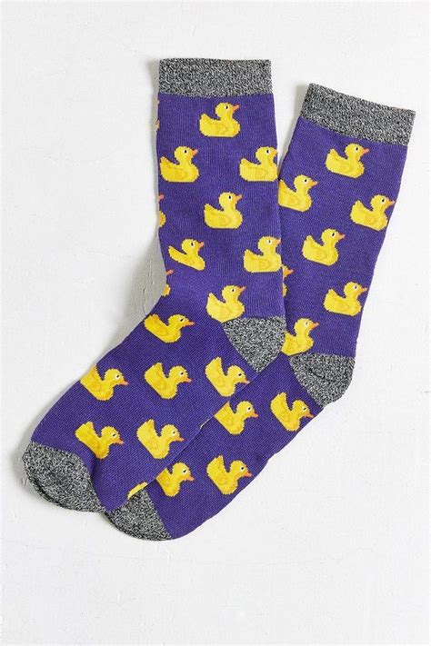 Urban Outfitters Rubber Ducky Sock Funky Socks Socks Sock Outfits