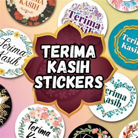 100pcs Terima Kasih Stickersthank Youthank You For Your Purchase