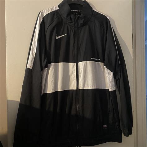 Nike Men S Black And White Jacket Depop