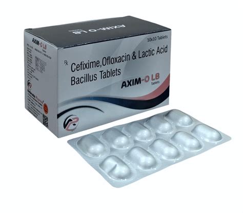 Cefixime Mg Ofloxacin Mg With Lactic Acid Bacillus Billion