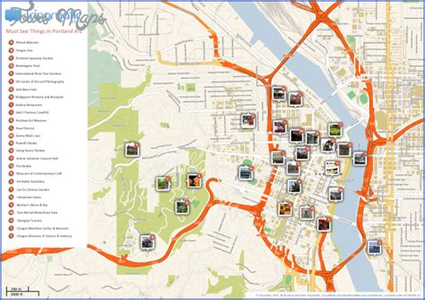 Oregon Map Tourist Attractions