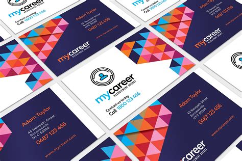 Recruitment Agency Business Card Template In Psd Ai And Vector Brandpacks