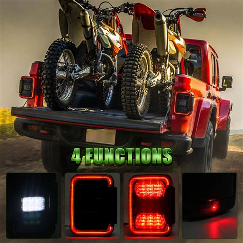 X Luces Traseras Led X Faros Led Con Soportes De Para Jeep