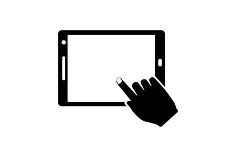 Hand Finger Ipad Tablet Icon Graphic By Prosanjit · Creative Fabrica