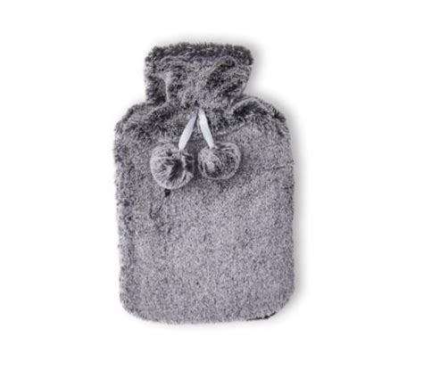 Someones In A Makro Psm Plain Fleece Covered Hot Water Bottle Grey Mood