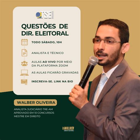 Quest Es De Eleitoral Comentadas Tse Unificado Walber Oliveira Hotmart