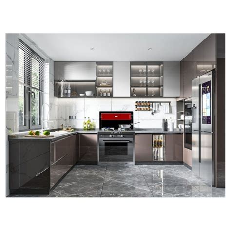 Prima Wholesale Price Stainless Steel Modular Kitchen Cabinets China