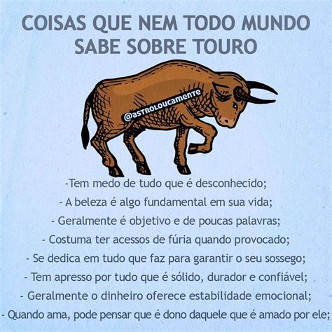 Coisas Que Nem Todo Mundo Sabe Sobre Touro Beijos Da Maria Talism