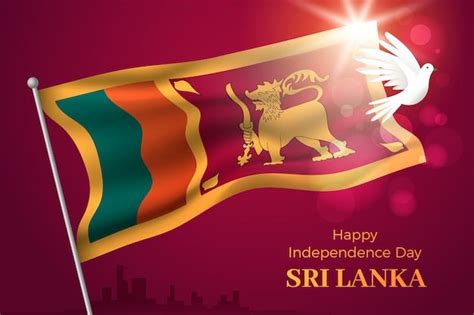 Sri Lanka Independence Day Flag Vector