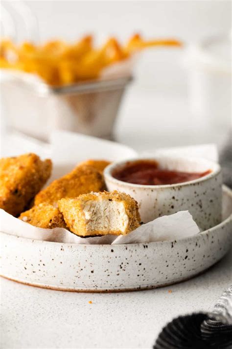 Crispy Air Fryer Chicken Nuggets In 5 Min Fit Foodie Finds