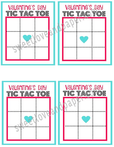 Tic Tac Toe Kids Valentine Fun Valentine Unique Valentine | Etsy