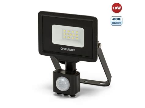 Padlight Projecteur Led Smd W Ip Noir K Avec D Tecteur De