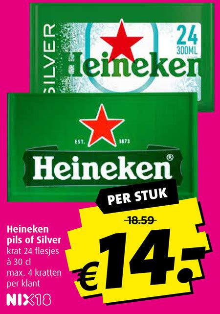 Heineken Silver Krat Bier Folder Aanbieding Bij Boni Details