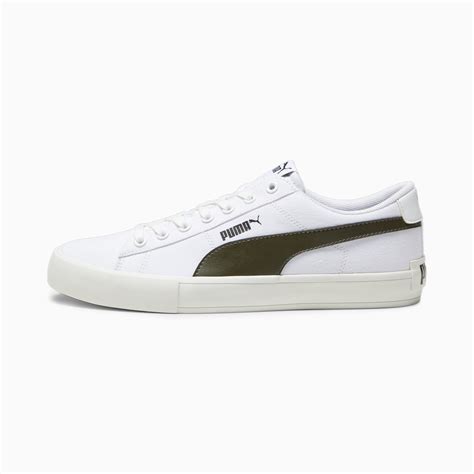 Bari Casual Canvas Sneakers Puma White Dark Olive Vapor Gray Puma