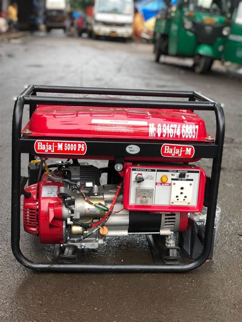 5 KVA Bajaj M 5000 Ps Petrol Power Generators 3 Phase At Rs 80000 In