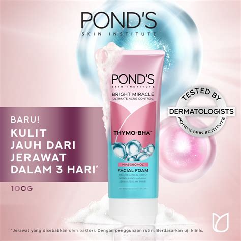 Jual Pond S Bright Miracle Ultimate Acne Control Facial Foam G