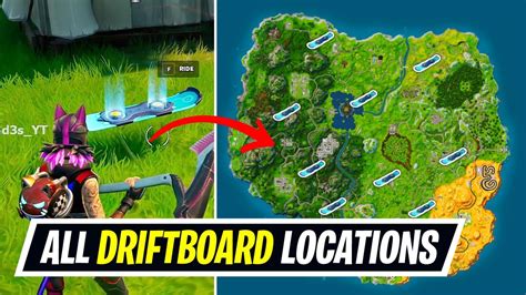 Fortnite All Driftboard Locations Where To Find Driftboard In