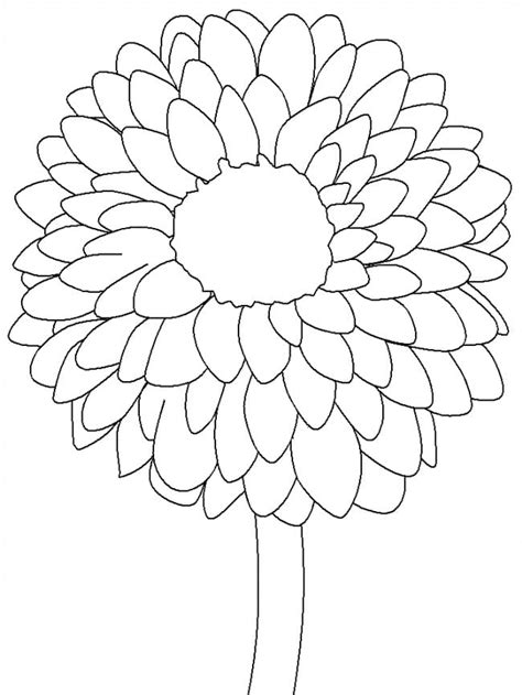 Dibujos De Flor De La Dalia 2 Para Colorear Para Colorear Pintar E