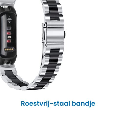 YONO Stalen Bandje Geschikt Voor Fitbit Inspire 3 RVS Schakel