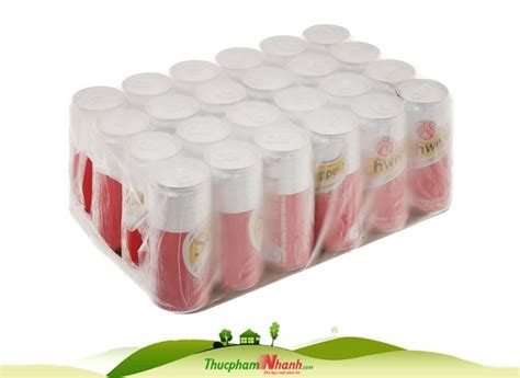 Sỉ lẻ Nước soda có gas ginger ale Schweppes Thùng 24 lon