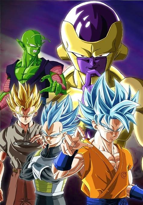 Goku Vegeta Gohan Piccolo And Golden Frieza Anime Dragon Ball