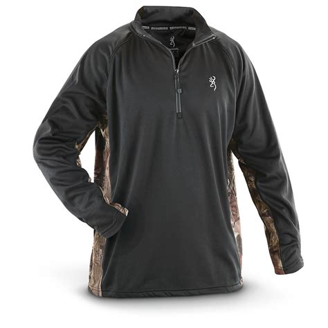 Men's Browning® Performance II 1/4-zip Sweatshirt - 593778, Sweatshirts ...