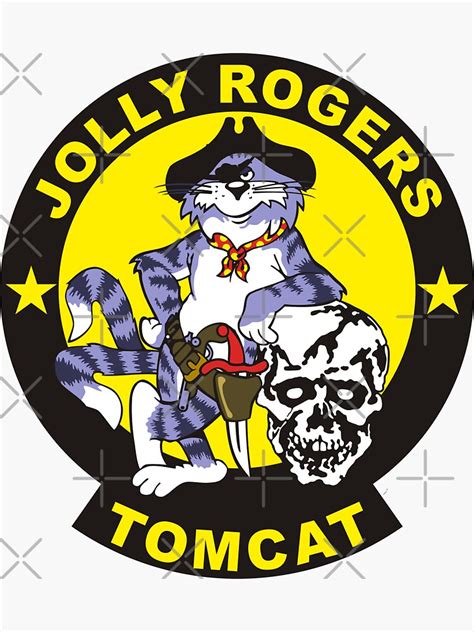 F Tomcat Vf Jolly Rogers Sticker For Sale By Mbk Redbubble