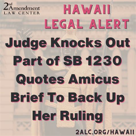 Court Blocks Hawaiis Concealed Carry Restrictions Quotes 2alc Amicus