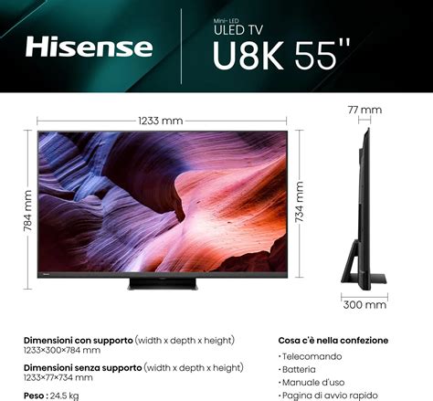 Hisense Smart Tv Pollici K Ultra Hd Display Led Sistema Operativo