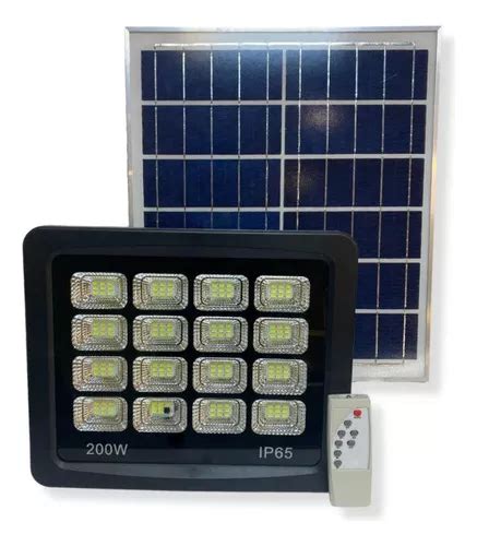 Proyector Led Smd W Bivolt Panel Solar Mercadolibre