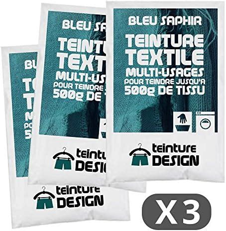 Lot De 3 Sachets De Teinture Textile BLEU MARINE Teintures