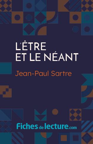 Fiches de Lecture L être et le néant Jean Paul Sartre