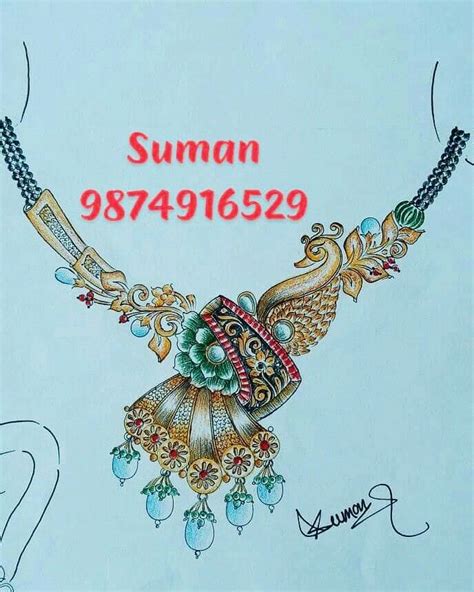 Jewellery Sketchs Antique Jewellery Design Necklace Traditional Syle Bold Designmedium Weig