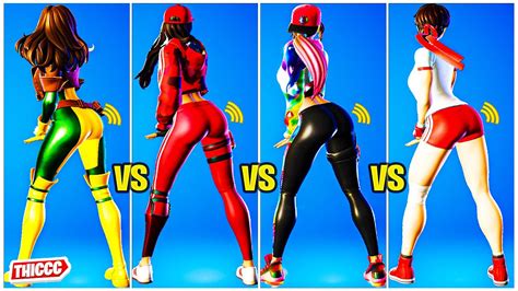 Fortnite Rogue Vs Ruby Vs Loserfruit Vs Sakura Gym Emote Battle Thicc 🍑