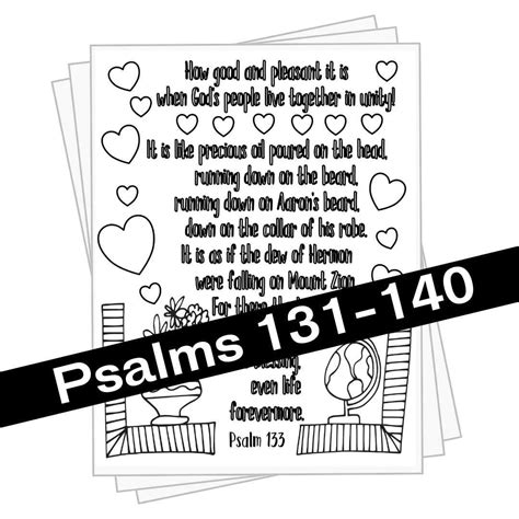 Free Psalms Coloring Pages Stevie Doodles